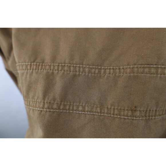 Vintage 90s American Eagle Outfitters Mens Large Flannel Lined Chore Barn Jacket - Picture 15 of 16